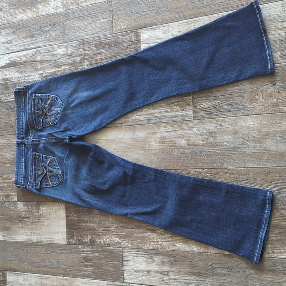KUT From the Kloth "Natalie High Rise Bootcut" dark wash jeans cut87137 sz 8 EUC - Picture 9 of 15